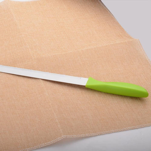 10Inch/12Inch Stainless Steel Cake Knife Plastic Handle Baking Pastry Spatulas Serrated Bread Knife Kitchen Baking Tool (12 inch)...