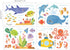 DECOWALL DS4-8009 Sea Adventure Kids Wall Stickers Wall Decals Peel and Stick Removable Wall Stickers for Kids Nursery Bedroom Living Room (Small)...