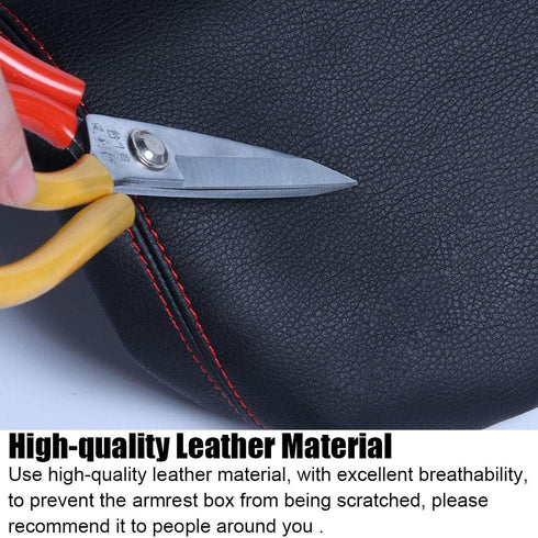 XITER Car Armrest Cover Saver, 1 Pc Center Console Leather Pad Fit for Edge 2015-2024, Central Console Armrest Box Protector Interior Accessories ...