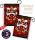 Chinese New Year Decorations Happy Lion Dance Garden Flag Home Decor Banner Wall Art Patio Lawn Front Porch Room Small Outdoor Tapestry Yard Sign ...