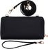 K . A Womens Wristlet Wallet Crossbody Bag Cellphone Purse Handbag RFID Card Slots 2 Strap Wrist...