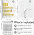 100 Envelopes Money Saving Challenge Binder Kit A5 Fun Budget Binder Book Organizer with Card Slot Pen Holder for 100 Day Cash Stuffing $5050 Budg...