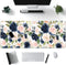 Blue Pink Mouse Pad Ink and Wash Blue Pink Flower Boho Desk Supplies for Women Office Aesthetic Desk Mat Mousepad Desk Pad Keyboard Pad, Non-Slip ...