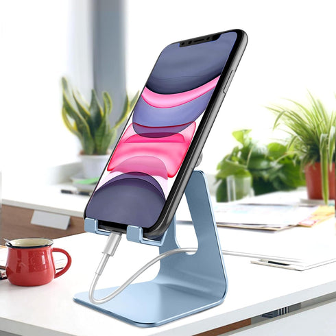 CreaDream Adjustable Cell Phone Stand, Phone Stand, Cradle, Dock, Holder, Aluminum Desktop Stand Compatible with Phone 13 12 Pro Max Charging, Acc...
