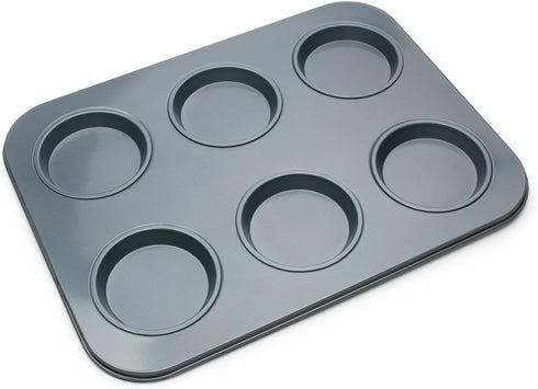 Fox Run Non-Stick Baking Pan, 6 Cup Large Muffin Top, Metallic...