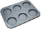 Fox Run Non-Stick Baking Pan, 6 Cup Large Muffin Top, Metallic...