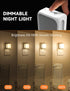 Night Lights Plug into Wall 2 Pack, Bright Night Light with Dusk to Dawn Sensor, Soft White 3000K, Brightness Adjustable, 1W Plug in Night Light f...