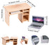 Dollhouse Miniature Laptop Computer and Office Table Doll House Simulation Notebook Accessories for Doll 1/6 1/12 Miniatures Kids Pretend Play...