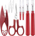 Zoe sunny 6Pcs Upgrade Seam Ripper and Thread Remover Kit for Sewing with 2 Big+2 Small Seam Rippers, 1 Sewing Trimming Scissor Nipper Tool Thread...