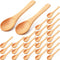 36 Pieces Small Wooden Spoons Wooden Makeup Spatulas Wooden Cosmetic Spoons Mini Nature Wooden Beauty Scoop for Women Girls Mixing Makeup, Facial ...