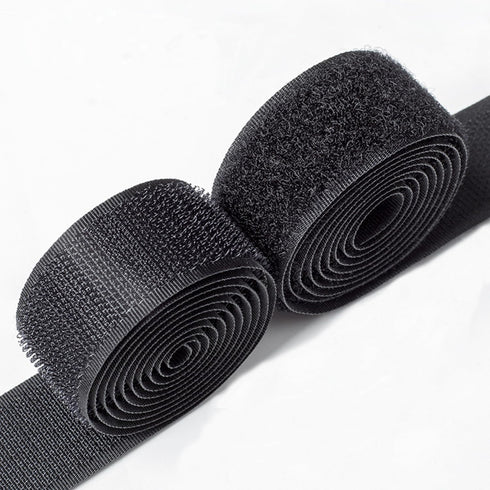 2" Sew On Hook and Loop Strips, Non-Adhesive, Nylon Strips Fabric Fastener Tape Interlocking Tape for Sewing Crafts and DIY Projects, 2 Inch x 6.5...