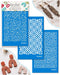 KEOKER Silk Screen Stencils for Polymer Clay, 3 PCS Reusable Silkscreen Print Kit for Printing on Clay & Other Jewelry Clay Earrings Decoration, C...