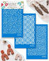 KEOKER Silk Screen Stencils for Polymer Clay, 3 PCS Reusable Silkscreen Print Kit for Printing on Clay & Other Jewelry Clay Earrings Decoration, C...