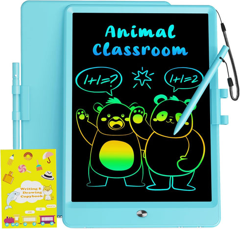 UCIDCI LCD Writing Tablet 10inch Doodle Board - Colorful Screen Electronic Toddler Drawing Tablet Drawing Pad, Educational Learning Toddler Toys f...