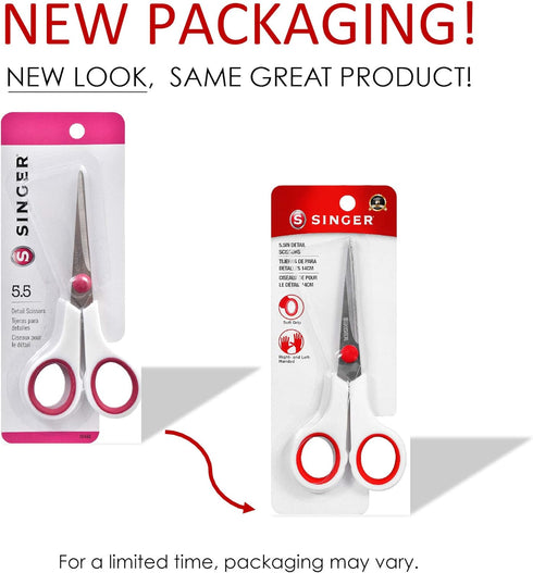 SINGER 00448 5-1/2-Inch Sewing Scissors with Comfort Grip, ,...