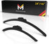 Mega Racer 24"+16" Wiper Blade, Automotive Replacement Windshield Wiper Blades For My Car, Windshield Wipers for Driver and Passenger Side, All Se...
