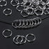 300 PCS 14mm Metal Split Ring Nickel Plated Small Key Chain Ring Part for Connecting Clasps Charms Links and Ornament Crafts, Silver...