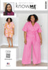 Know Me Misses' Notched Collar Romper and Jumpsuit Sewing Pattern Packet by Brittany J. Jones, Design Code ME2063, Sizes 10-12-14-16-18, Multicolo...