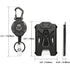 MNGARISTA Retractable Badge Holder, Heavy Duty Carabiner Keychain, Tactical ID Card Holder with 31.5" Retractable Badge Reel, Black...