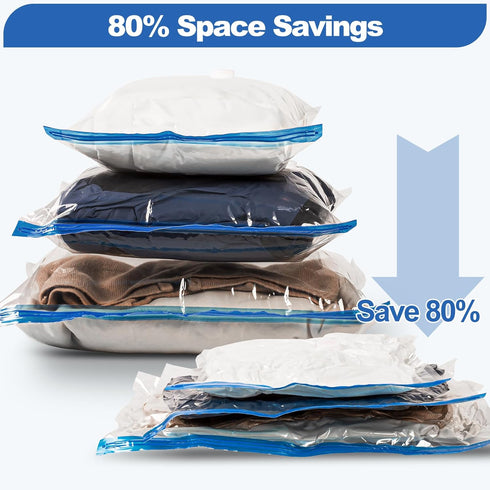 VMstr Vacuum Storage Bags, Carry-on Size, 6 Pack Refill Set (15.8 "x 15.8")...