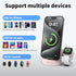 2 in 1 Charging Station for iPhone&Apple Watch,15w Charging Stand,Silicone Charging Dock Holder for iPhone14/13/12/Pro/Mini/Pro Max,iWatch Series9...