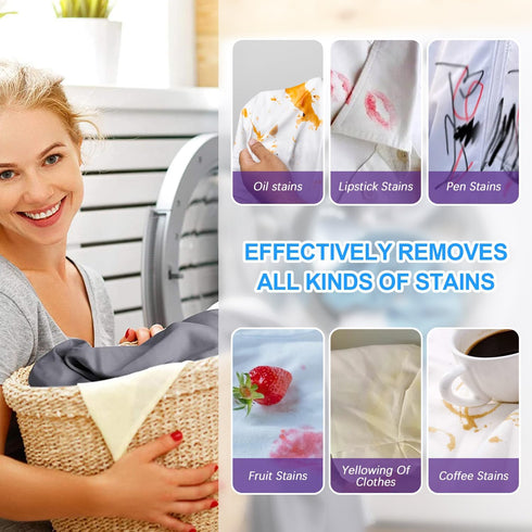 New Laundry Stain Remover,240ml Clothes Oil Stain Remover,Stubborn Stains Cleaner,Enzyme Cleaner,Laundry Detergent,Enzyme Laundry Stain Remover,St...
