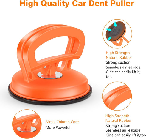 Dent Puller,Car Dent Puller, Car Dent Puller Suction Cup,2 Pack Car Dent Removal Kit Handle Lifter,Suction Cup for Moving glass, Tiles, Mirror...
