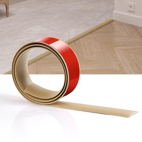 Floor Transition Strip Floor Cover Strips Self Adhesive Flooring Transitions Laminate Floor Strip Vinyl Floor Flat Divider Strip for for Joining F...