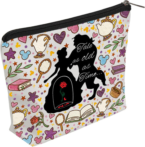 Beauty Princess And Beast Makeup Pouch Bag Belle Princess Cosmetic Kit Bag Fairytale Survival Kit Tale As Old As Time (Tale)...