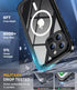 Design for iPhone 15 Pro case Waterproof 6.1'', Full Body Dust Proof Shockproof Phone Case Cover with Screen Protector- Black...