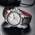 MEGIR Men Analog Luminous Casual Fashion Quartz Watch with PU Strap Big Dial Calendar for Business Work School Outdoor...