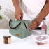 2PCS Lunch Bags Reusable Lunch Tote Bags Portable Lunch Cooler Bag Lunch Holder Insulated Lunch Box Bag for Picnic Office Beach (Green+Red)...