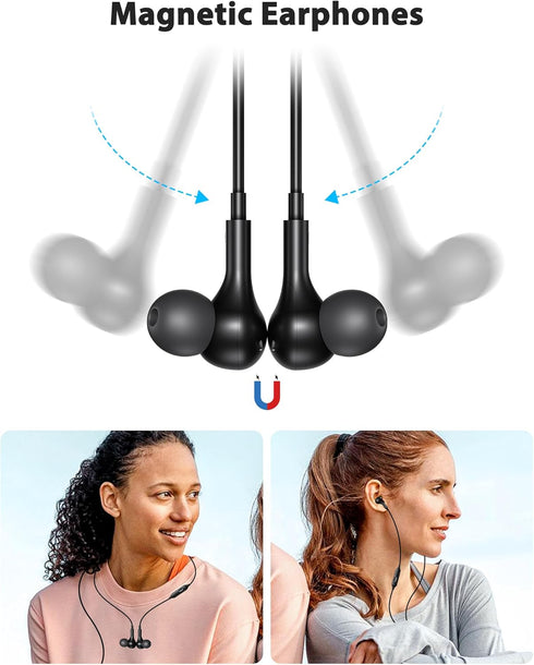 USB C Headphones Wired Earbuds with Microphone HiFi Stereo Deep Bass Noise Cancelling Multiple Music Sound Effects In Ear Earphones for Live Singi...