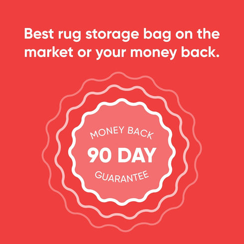 Rug Storage Bag - 3 Mil Heavy Duty Rug Storage Bag for Moving and Storage - Fits Rugs up to 9' x 12' - No vent holes...