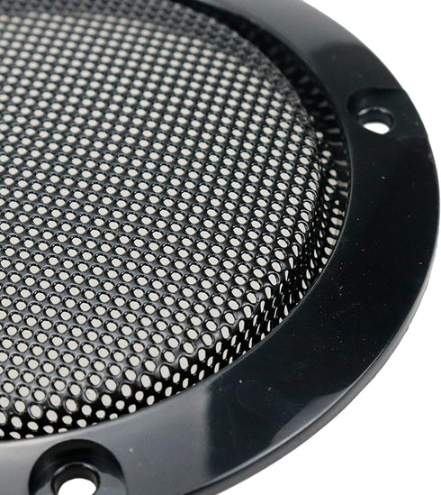 Speaker Grill Speakers Grill Cover 3" ABS Plastic Cold Rolled Steel Black Set of 4...