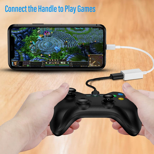 Lightning to USB Camera Adapter, USB 3.0 OTG Cable Adapter for iPhone 14 13 12 11 XS XR X SE 8 7 6 5 iPad/iPod to Connect Card Reader, U Disk, Key...