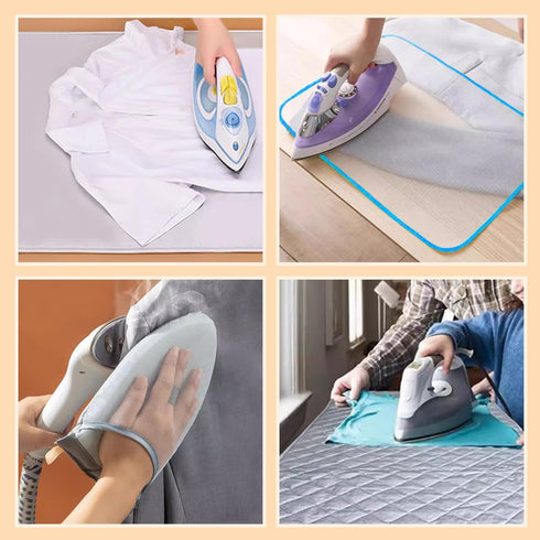 Over Door Ironing Mat with Hook Garment Steamer Ironing Glove Ironing Scorch Mesh Ironing Press Pad Travel Ironing Mat for Garment Steamer 19 x 33...