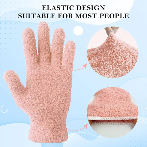 Evridwear Microfiber Gloves for Plant Dusting,Reusable Leaf Cleaning Glove for Houseplants,Blinds,Furniture and Small Objects...