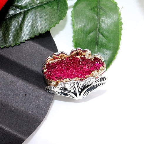 Retro Resin Crystal Stone Cocktail Rings Gothic Hip Hop Punk Crystal Engagement Wedding Statement Rings Uniquely Stylish Jewelry Gifts for Women (...
