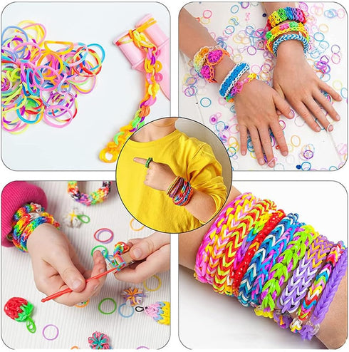 3000PCS Loom Rubber Bands Kit with 75 Clips,5 Hooks, Premium Bracelet Making Kit for Kids Weaving DIY Crafting Gift(Grey)...
