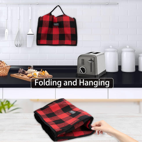Toaster Cover Compatible with Cuisinart 2 Slice, Appliance Cover with Pockets for Knife & Toast Machine Tongs, Dust Off and Fingerprint Protection...