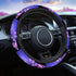 Swono Butterfly Bling Steering Wheel Cover for Men Women Beautiful Butterflies Purple Bling Universal 15 Inch Auto Neoprene Case Anti-Slip Car Whe...
