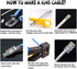 RJ45 Cat6 Cat5e Pass Through Connectors 100 Packs Gold Plated 3 Prong 8P8C Modular Ethernet UTP Network Cable Plug for Unshielded Twisted Pair Sol...