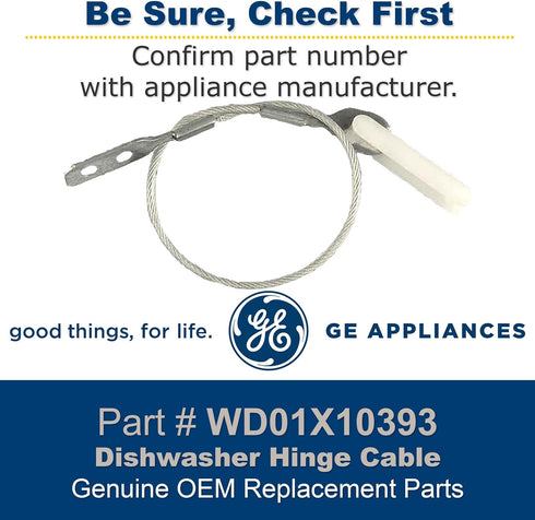 GE WD01X10393 Dishwasher Hinge Cable