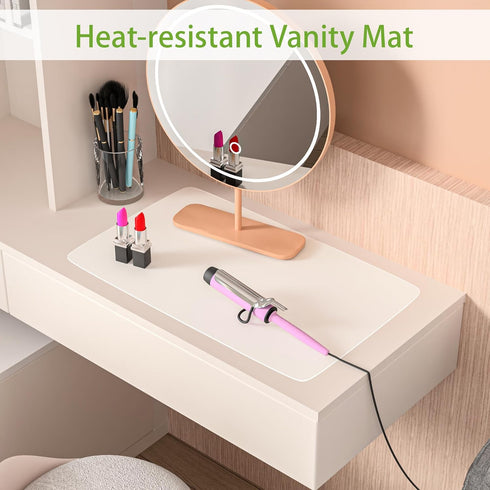 Small Translucent Silicone Mats, 7.9”x9.45” Clear Non-Slip Countertop Protector Liner, Non-Stick Baking Mat, Heat Resistant Placemat for Pastry, (...