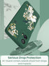 for Motorola Moto G 5G 2024 Case, Girls Women Florals Liquid Silicone Phone Case, Shockproof Anti-Scratch Soft Protection Case with 2X Screen Prot...