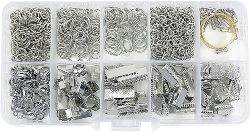 Expo International Jewelry 10 Rhodium Plated Items | Rhodonite Findings Kit...