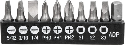 Performance Tool W9127 72-Tooth Mini Ratchet & Bit Set with Chrome Vanadium Steel Construction and 10pc Bits...