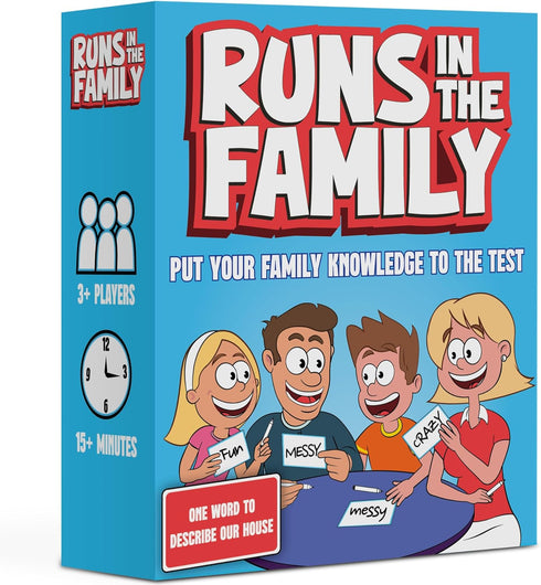 Runs in The Family: Fun Board Games for Family Night - Think Like Your Family Would - Family Games for Kids-Adults...