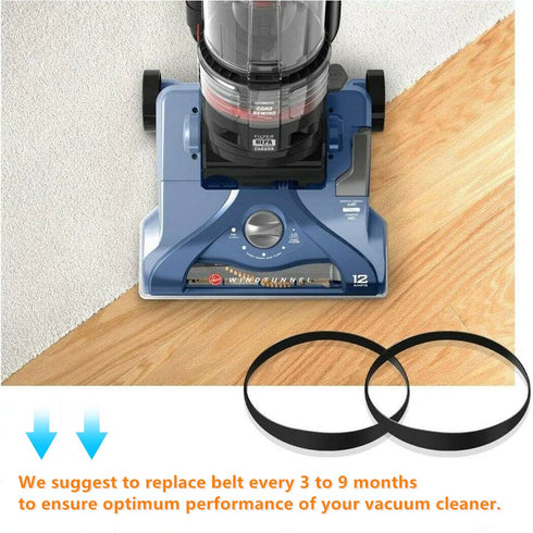 Replacement Belts 562289001 AH20065 for Hoover Windtunnel T-Series Vacuum, 12.8x457 Flat Non-Stretch Belt Fits Model UH70105 UH70110 UH70120 UH702...
